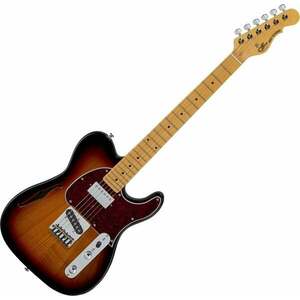 G&L Bluesboy 3-Tone Sunburst Semiakustická gitara vyobraziť