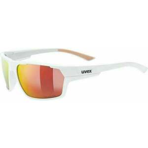 UVEX Sportstyle 233 Polarized White Mat/Litemirror Red Cyklistické okuliare vyobraziť