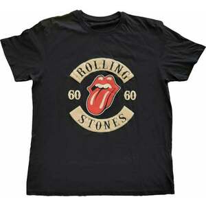 The Rolling Stones Tričko Sixty Biker Tongue Unisex Black L vyobraziť