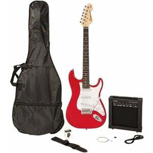 Encore E60 Blaster Pack Gloss Red Finish Elektrická gitara vyobraziť