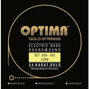 Optima 2399.M 24K Gold Strings Medium Scale Medium Struny pre basgitaru vyobraziť