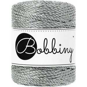 Bobbiny 3PLY Macrame Rope 3 mm 50 m Metallic Silver Špagát vyobraziť