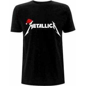 Metallica Tričko Santa Hat Logo Unisex Black 2XL vyobraziť