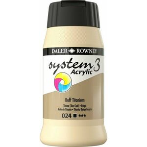 Daler Rowney System3 Akrylová farba Buff Titanium 500 ml 1 ks vyobraziť