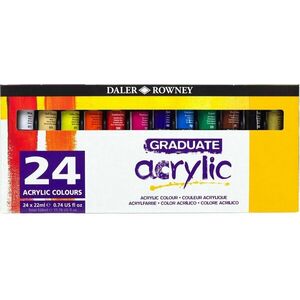 Daler Rowney Graduate Sada akrylových farieb 24 x 22 ml vyobraziť