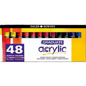 Daler Rowney Graduate Sada akrylových farieb 48 x 22 ml vyobraziť