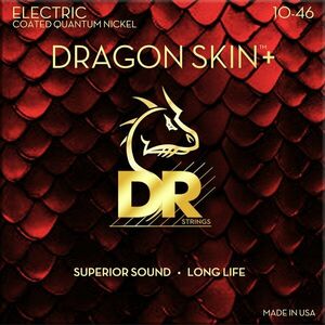 DR Strings Dragon Skin+ Coated Medium 10-46 Struny pre elektrickú gitaru vyobraziť