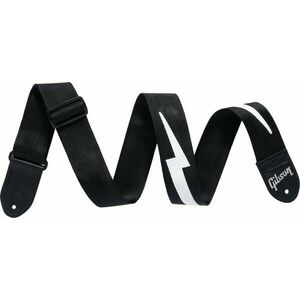 Gibson The Lightning Bolt Seatbelt Gitarový pás Black vyobraziť