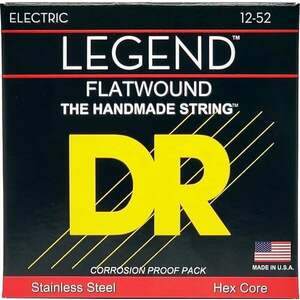 DR Strings Legend Flatwound Medium 12-52 Struny pre elektrickú gitaru vyobraziť