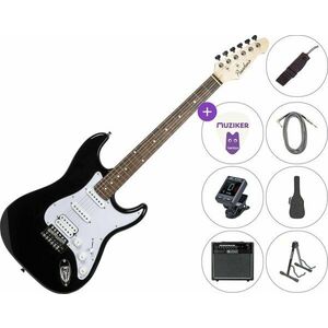 Pasadena ST-11 SET 3 Black Elektrická gitara vyobraziť