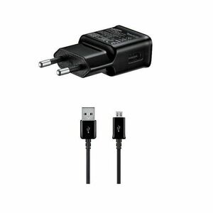 EP-TA200EBE + ECB-DU4EBE Samsung 15W Cestovní nabíječka + microUSB Datový Kabel Black (OOB Bulk) vyobraziť