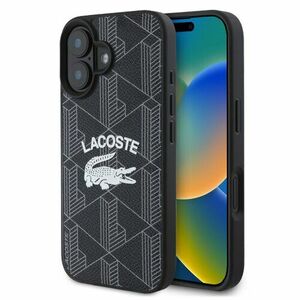 Lacoste Blend Monogram MagSafe Zadní Kryt pro iPhone 16 Pro Max Black vyobraziť