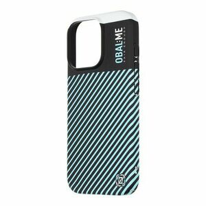 OBAL: ME Flossy Stripes Kryt pro Apple iPhone 16 Pro Black/Sky Blue vyobraziť