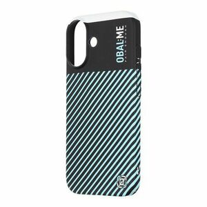 OBAL: ME Flossy Stripes Kryt pro Apple iPhone 16 Plus Black/Sky Blue vyobraziť