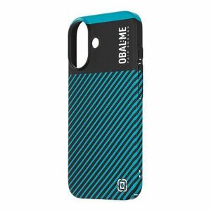 OBAL: ME Flossy Stripes Kryt pro Apple iPhone 16 Black/Teal vyobraziť