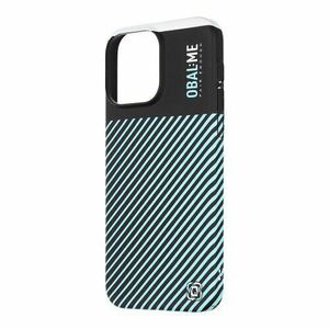 OBAL: ME Flossy Stripes Kryt pro Apple iPhone 15 Pro Max Black/Sky Blue vyobraziť