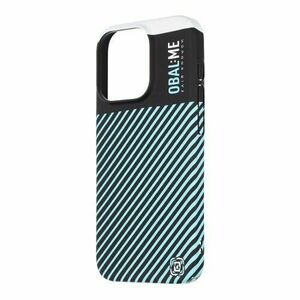 OBAL: ME Flossy Stripes Kryt pro Apple iPhone 15 Pro Black/Sky Blue vyobraziť