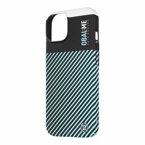 OBAL: ME Flossy Stripes Kryt pro Apple iPhone 15 Black/Sky Blue vyobraziť