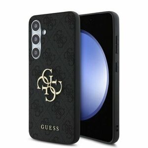 Guess PU 4G Metal Logo Zadní Kryt pro Samsung Galaxy S24 FE Grey vyobraziť