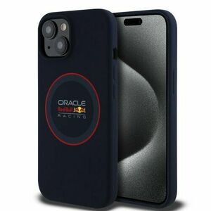 Red Bull Silicone Red Ring MagSafe Zadní Kryt pro iPhone 15 Navy vyobraziť