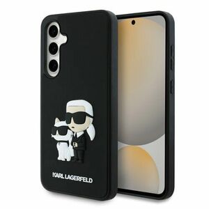 Karl Lagerfeld 3D Rubber Karl and Choupette Zadní Kryt pro Samsung Galaxy S24 FE Black vyobraziť