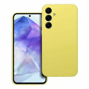 Puzdro Silicone Samsung Galaxy A55 5G, silikónové - žlté vyobraziť