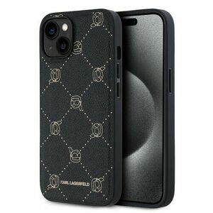 Karl Lagerfeld PU Karl Heads Pattern Magsafe Zadní Kryt pro iPhone 14 Black vyobraziť