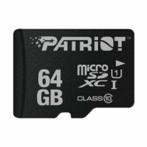 MicroSDHC karta PATRIOT 64GB Class 10 (bez adaptéra) vyobraziť