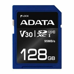 ADATA SDXC 128GB UHS-I U3 V30S 95/60MB/s vyobraziť