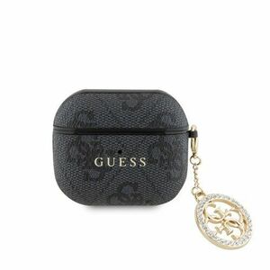 Guess 4G Script PC/PU Charm Pouzdro pro AirPods 3 Black vyobraziť