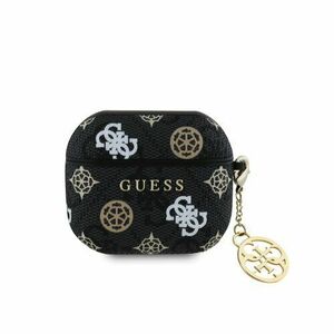 Guess PU 4G Peony Charm Pouzdro pro AirPods 3 Black vyobraziť