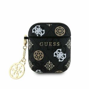 Guess PU 4G Peony Charm Pouzdro pro AirPods 1/2 Black vyobraziť