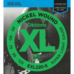 D'Addario EXL220-5 Struny pre 5-strunovú basgitaru vyobraziť