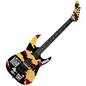 ESP George Lynch Black with Kamikaze Graphic Elektrická gitara vyobraziť