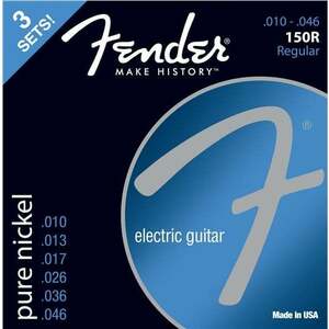 Fender 150R Electric Pure Nickel Ball End 10-46 3 Pack Struny pre elektrickú gitaru vyobraziť