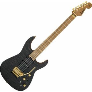 Jackson USA Phil Collen PC1 Satin Flame MN Transparent Black Elektrická gitara vyobraziť