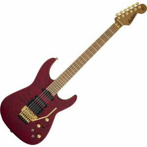 Jackson USA Phil Collen PC1 Satin Flame MN Transparent Red Elektrická gitara vyobraziť