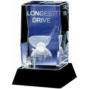 Longridge Longest Drive Crystal Golfová trofej vyobraziť