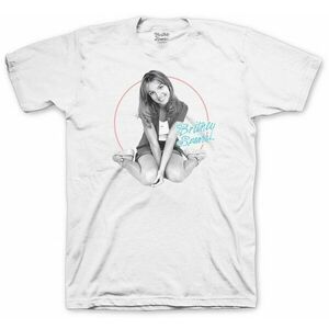 Britney Spears Tričko Classic Circle Unisex White M vyobraziť