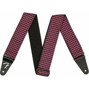 Fender Houndstooth Gitarový pás Pink vyobraziť