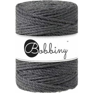 Bobbiny 3PLY Macrame Rope 5 mm 100 m Charcoal Špagát vyobraziť