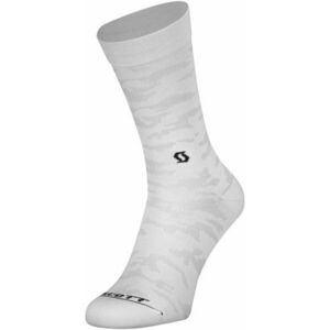 Scott Sock Trail Camo Crew Black-White S Bežecké ponožky vyobraziť