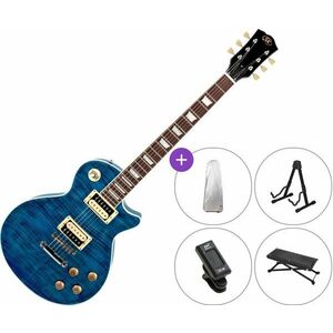 SX EC3H SET Translucent Ocean Blue Elektrická gitara vyobraziť