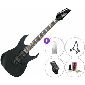 Ibanez GRG121DX Black Flat SET Black Flat Elektrická gitara vyobraziť