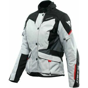 Dainese Tempest 3 D-Dry® Lady Glacier Gray/Black/Lava Red 42 Textilná bunda vyobraziť