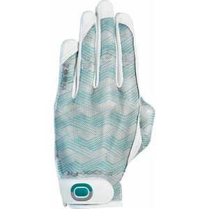 Zoom Gloves Sun Style Golf White/Mint Waves Ľavá ruka L/XL Dámske rukavice vyobraziť