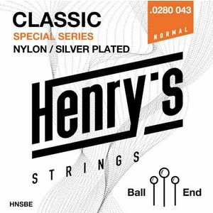 Henry's Nylon Silver Ball End 0280-043 S Nylonové struny pre klasickú gitaru vyobraziť