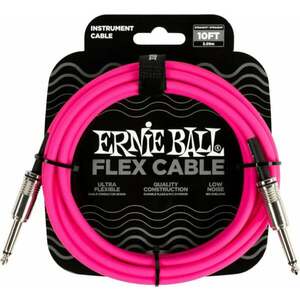 Ernie Ball Flex Instrument Cable Straight/Straight 3 m Rovný - Rovný Nástrojový kábel vyobraziť