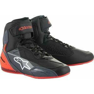 Alpinestars Faster-3 Shoes Black/Grey/Red Fluo 42 Topánky vyobraziť