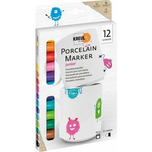 Kreul Porcelain Marker medium Junior Set Sada fixiek na keramiku 12 ks vyobraziť